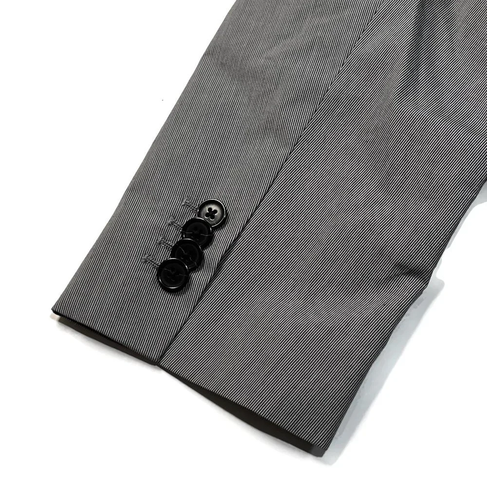 Banana Republic Men 40R Blazer Gray Sport Coat Suit Jacket Italian Marzotto Wool